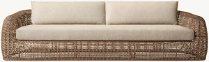 Rizzo All-Weather Resin Wicker Corner Sofa - Daia Home