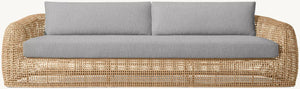 Rizzo All-Weather Resin Wicker Corner Sofa - Daia Home