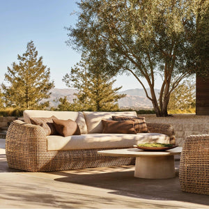 Rizzo All-Weather Resin Wicker Corner Sofa - Daia Home