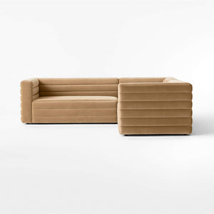 Raffa vintage 70s Inspired corner sofa - Daia Home