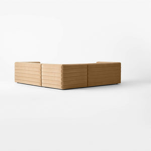 Raffa vintage 70s Inspired corner sofa - Daia Home