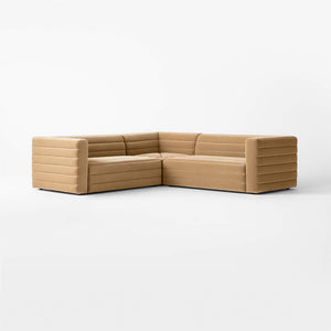 Raffa vintage 70s Inspired corner sofa - Daia Home