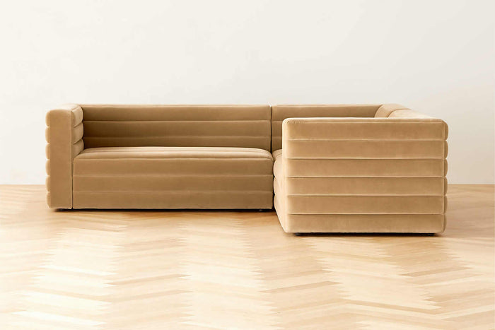 Raffa vintage 70s Inspired corner sofa