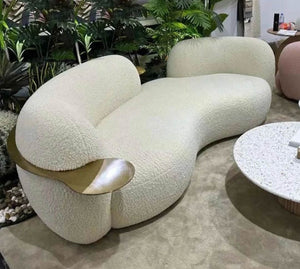Riku Sofa: Japanese Alpine-Inspired Design with Soft Curves