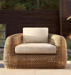 Rizzo All-Weather Resin Wicker Corner Sofa - Daia Home