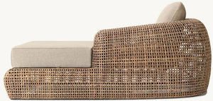 Rizzo All-Weather Resin Wicker Corner Sofa - Daia Home