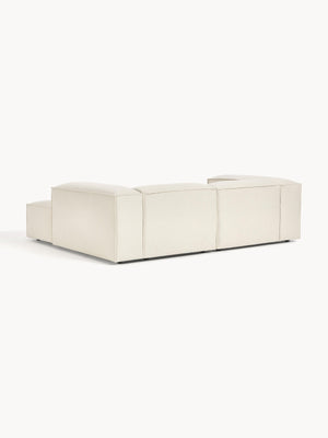 Russo Modern Minimalist 2-Piece Modular Deep Chaise Sofa - Right Facing