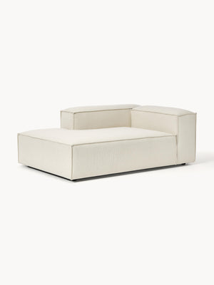 Russo Modern Minimalist 2-Piece Modular Deep Chaise Sofa - Left Facing