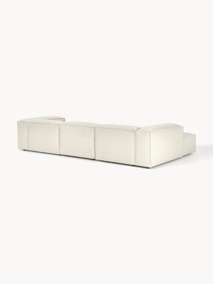 Russo Modern Minimalist 3-Piece Modular Left Chaise Deep Sofa