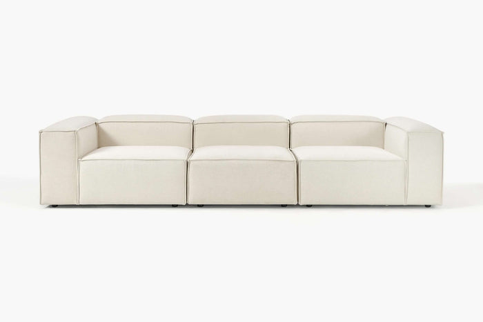 Russo Modern Minimalist 3-Piece Modular Deep Sofa