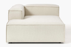 Russo Modern Minimalist Chaise Module - Left Facing