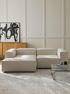 Russo Modern Minimalist Chaise Module - Left Facing