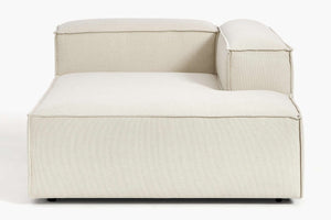 Russo Modern Minimalist Chaise Module - Right Facing