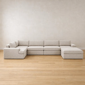 Scotta Loose Washable Cover Modular Sectional Sofa 6 Pieces