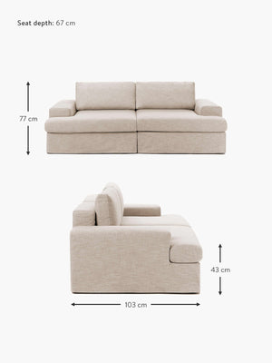 Scotta Sectional Loose Washable Cover Modular Sofa