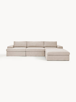 Scotta Loose Washable Cover Modular Sectional Sofa 4 Pieces