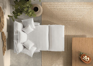 Theodore Loose Cover Love Seat - Daia Home