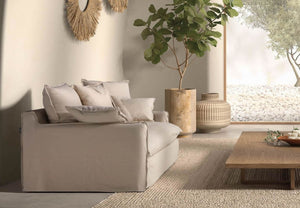 Theodore Loose Cover Love Seat - Daia Home