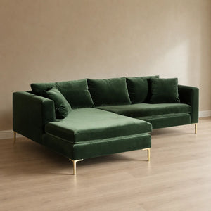 Turin Contemporary Sofa With Chaise