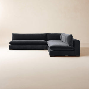 Venturi Armless Deep Seat Corner 3-Piece Modular Sofa 292cm x 292cm