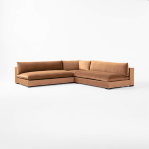 Venturi Armless Deep Seat Corner 3-Piece Modular Sofa