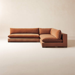 Venturi Armless Deep Seat Corner 3-Piece Modular Sofa