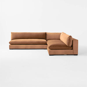 Venturi Armless Deep Seat Corner 3-Piece Modular Sofa