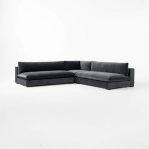 Venturi Armless Deep Seat Corner 3-Piece Modular Sofa 292cm x 292cm