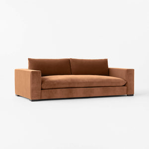 Vitale Deep Seat Low Profile Velvet Sofa - Daia Home