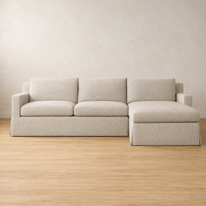 Bosa Washable Loose Cover Chaise Sofa | Linen, Cotton & Velvet
