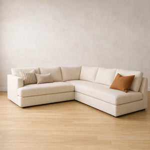 Cloud Cream Bouclé Corner Sofa 230cm x 230cm - Ready to deliver