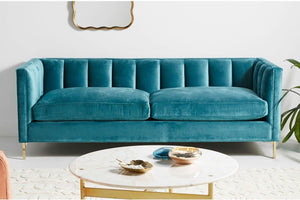 Nelson Mid Century Modern Sofa, Soft Comfy Feather Seats - Daia Home