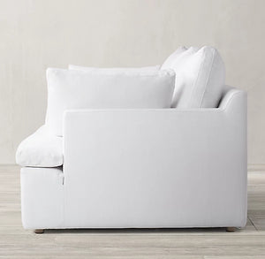 Chueka Modern Classic Sofa With Slim Squared Arms - Daia Home