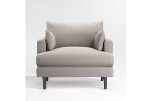 Hudson Deep Seat Mid Century Armchair, Feather and Fibre Cushions - Daia Home