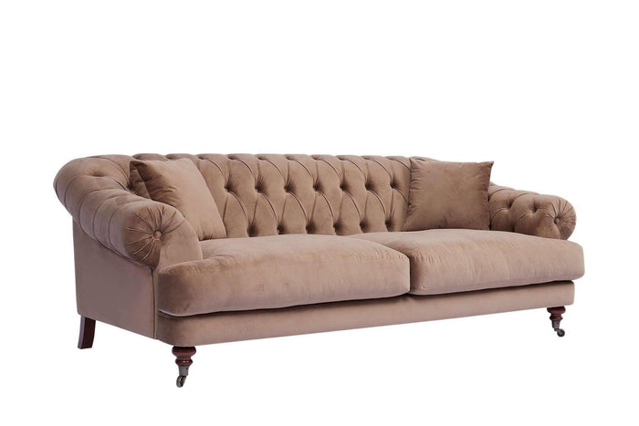 Aldrich Chesterfield Deep Feather Seat Sofa With Low Arms