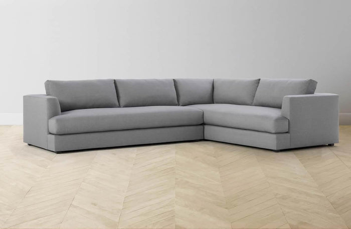 Asher Modern Corner Sofa With Deep Seats