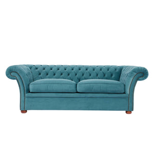Hampton Chesterfield Sofa Bed With Deep Buttoning and Sweeping Arms - Daia Home