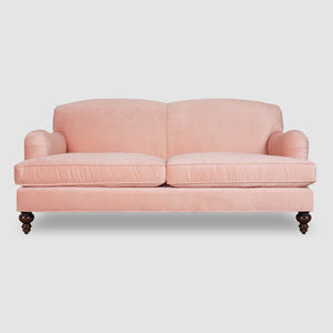 Harrow Edwardian Sofa, Sprung High Back, Feather Fibre Seat - Daia Home