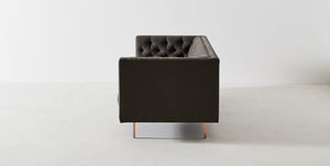 Hoxton Mid Century Sofa, Deep Buttoned Seat Back and Arms - Daia Home