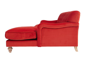 James Deep Seat Corner Sofa With Chaise, Feather and Foam Seats - Daia Home