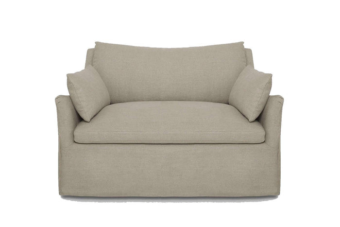Lilly Loose Cover Linen Love Seat