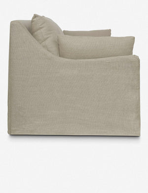 Lilly Loose Cover Linen Love Seat - Daia Home