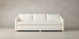 Manon Classic French Deep Seat Sofa, Sloping Arms, Feather Seats - Daia Home