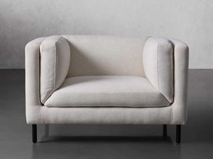 Mette Mid Century Modern Fabric Sofa, Comfortable Seats - Daia Home