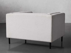 Mette Mid Century Modern Fabric Sofa, Comfortable Seats - Daia Home
