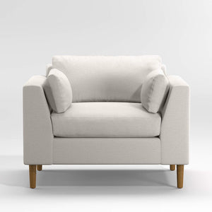 Mila Modern Classic Sofa, Deep Feather Wrapped Seats And Soft Back - Daia Home