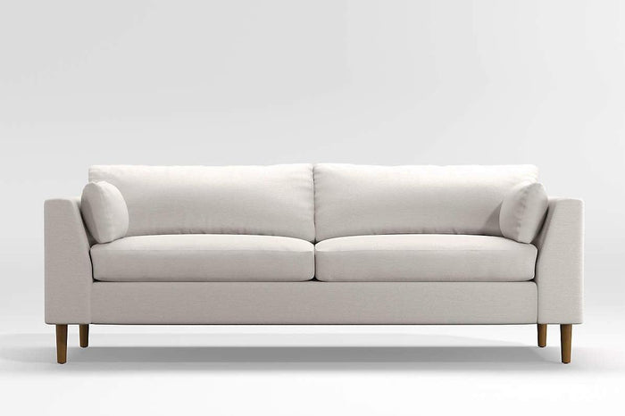 Mila Modern Classic Sofa, Deep Feather Topped Seats And Soft Back