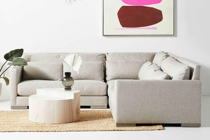 Monaco Modern Slouchy Modular Sofa, Ultimate Comfort and Relaxation