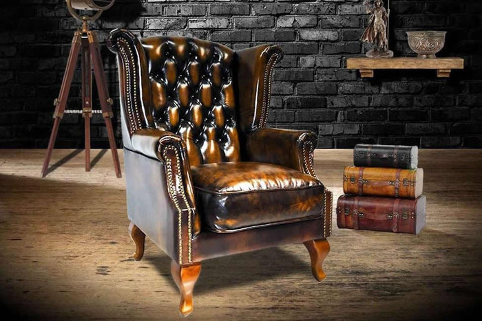 Queen Anne High Wing Back Chair