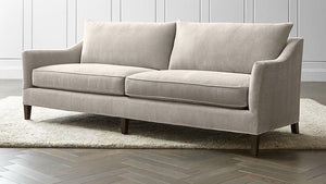 Dorothy Classic English Sofa, Curved Arms, Feather Cushions - Daia Home